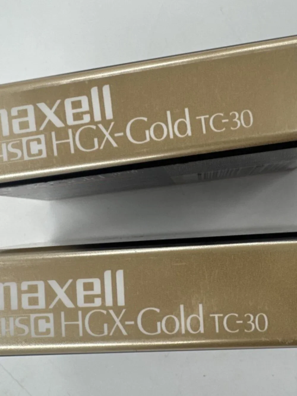 Maxell Cassettes HGX-GOLD TC-30 Lot of 2 Camcorder Video VHS-C Premium SEALED